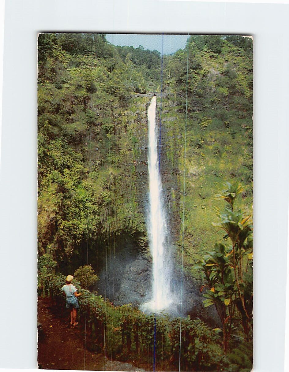 Postcard Alaska Falls on the Island of Hawaii USA