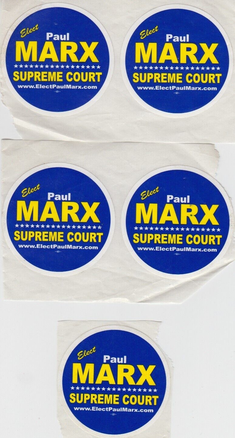 2011 Paul Marx NY State Supreme Court Electoral Campaign Vintage Sticker