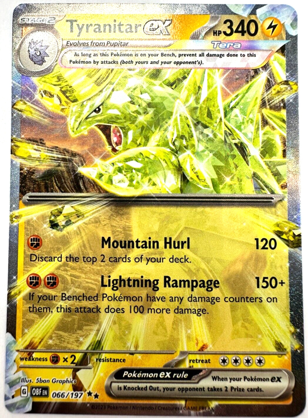 Pokemon Card TCG Despotar EX 066/197 Obsidian Flames Holo Rare English