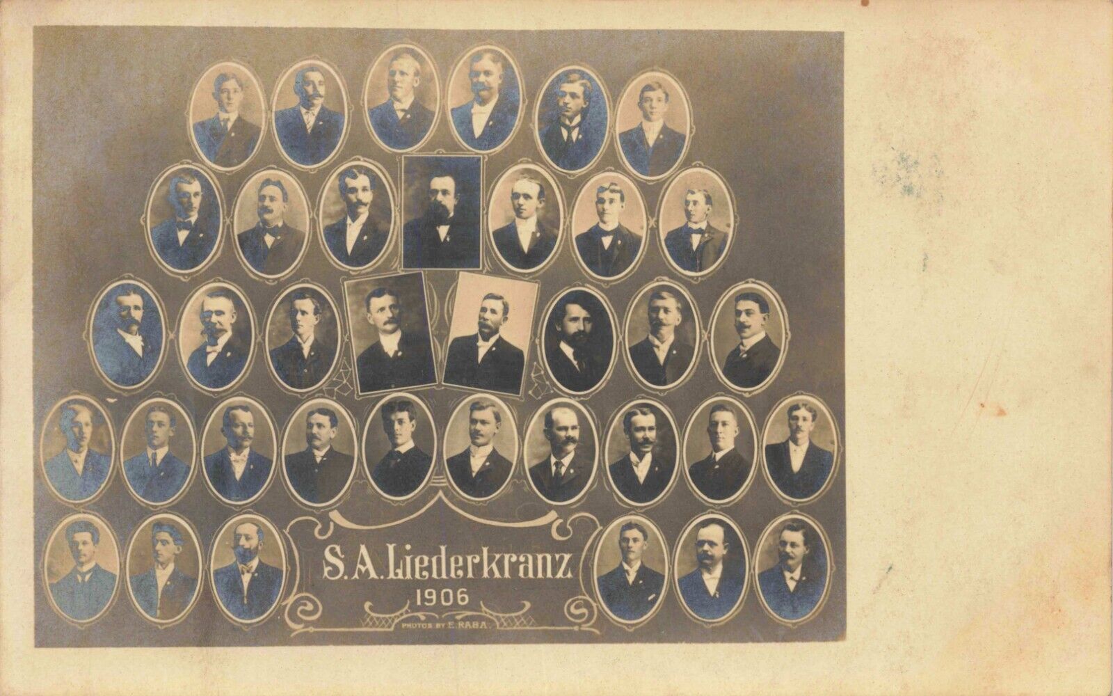 Postcard S.A. Liederkranz Choir San Antonio Texas TX 1906 St. Joseph Church UDB