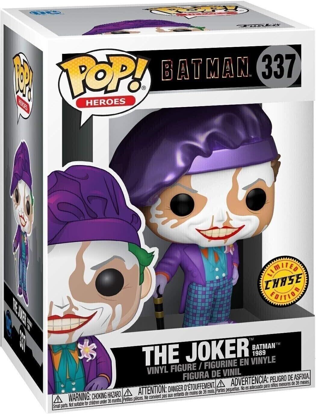 Funko POP Batman 1989 Joker CHASE (#337) NEW in Protector