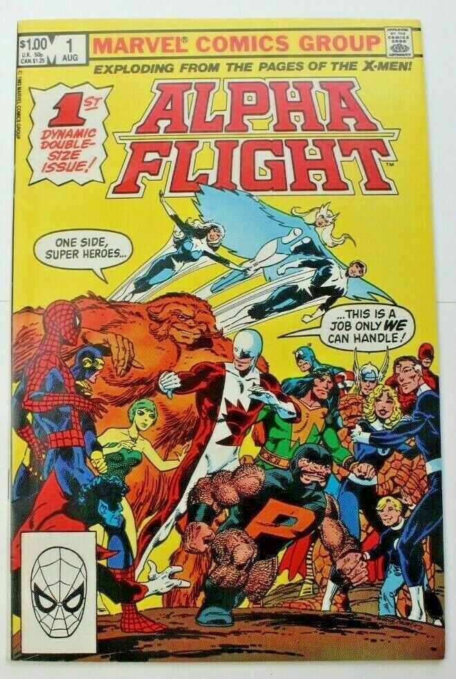 Alpha Flight Vol 1 Marvel Comic Book Group UK CAN 1 August 1983 Collectibles