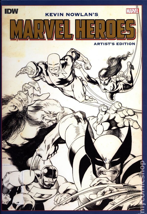 Kevin Nowlan\'s Marvel Heroes HC Artist\'s Edition #1-1ST NM 2023 Stock Image