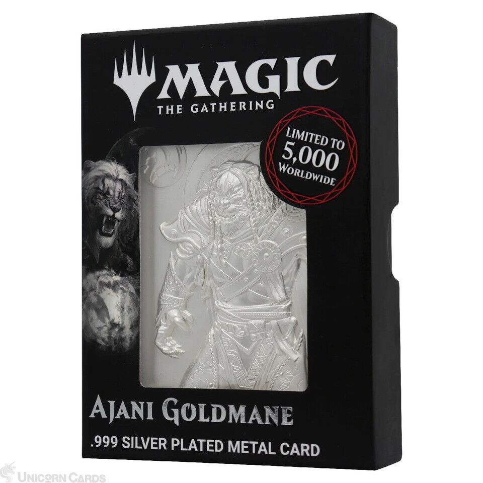 MTG: Magic the Gathering Limited Edition .999 Silver Plated Ajani Goldmane Metal