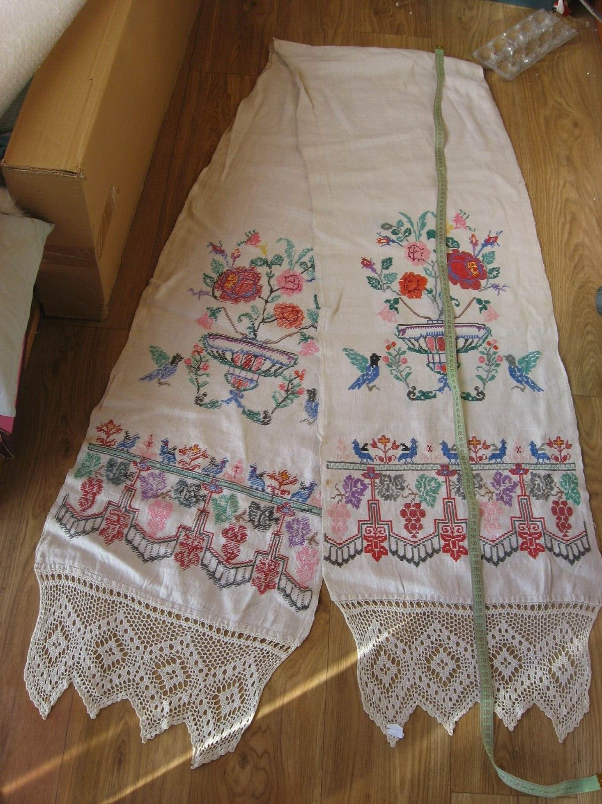 Antique Vtg UKRAINIAN RUSHNYK RUSHNIK UKRAINE Chigirin Old Hand Embroidery Towel