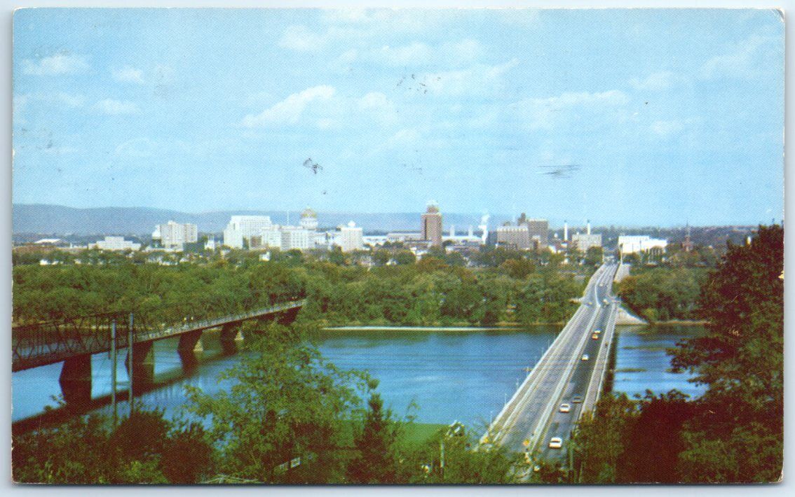 Posted - Panorama View - Harrisburg, Pennsylvania - Skyline View - USA