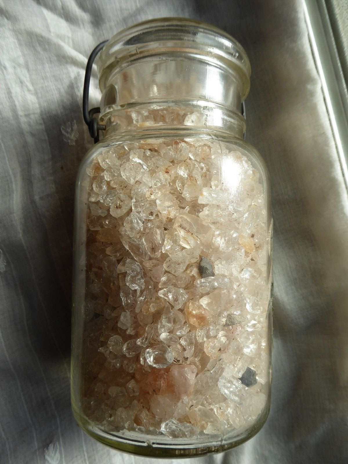 Lake County Diamonds Konocti Moon Tears, 1056 grams, 2 lbs 14 ounces Old Jar