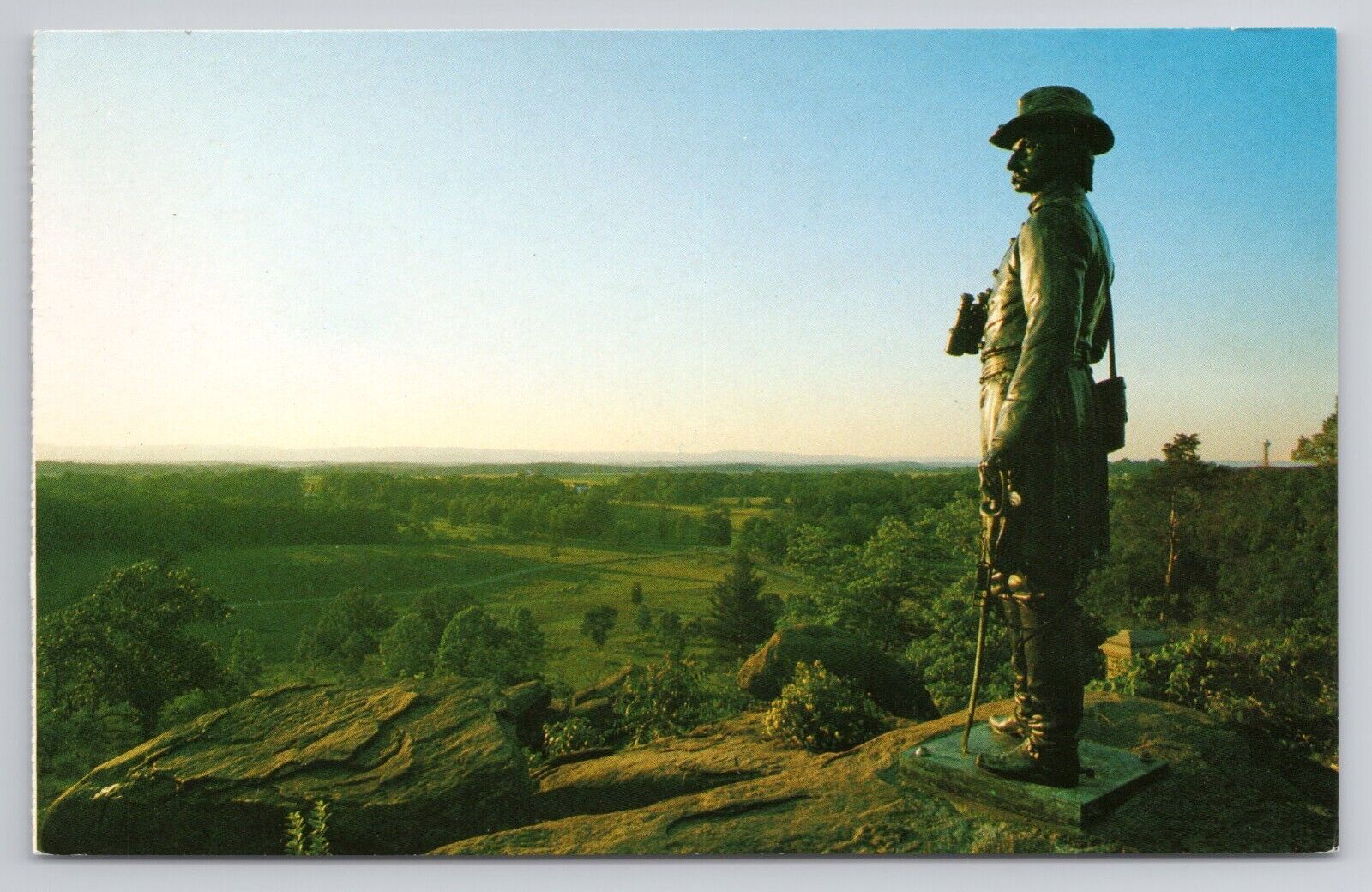 Little Round Top & The Warren Monument National Military Park Pa Postcard 4145