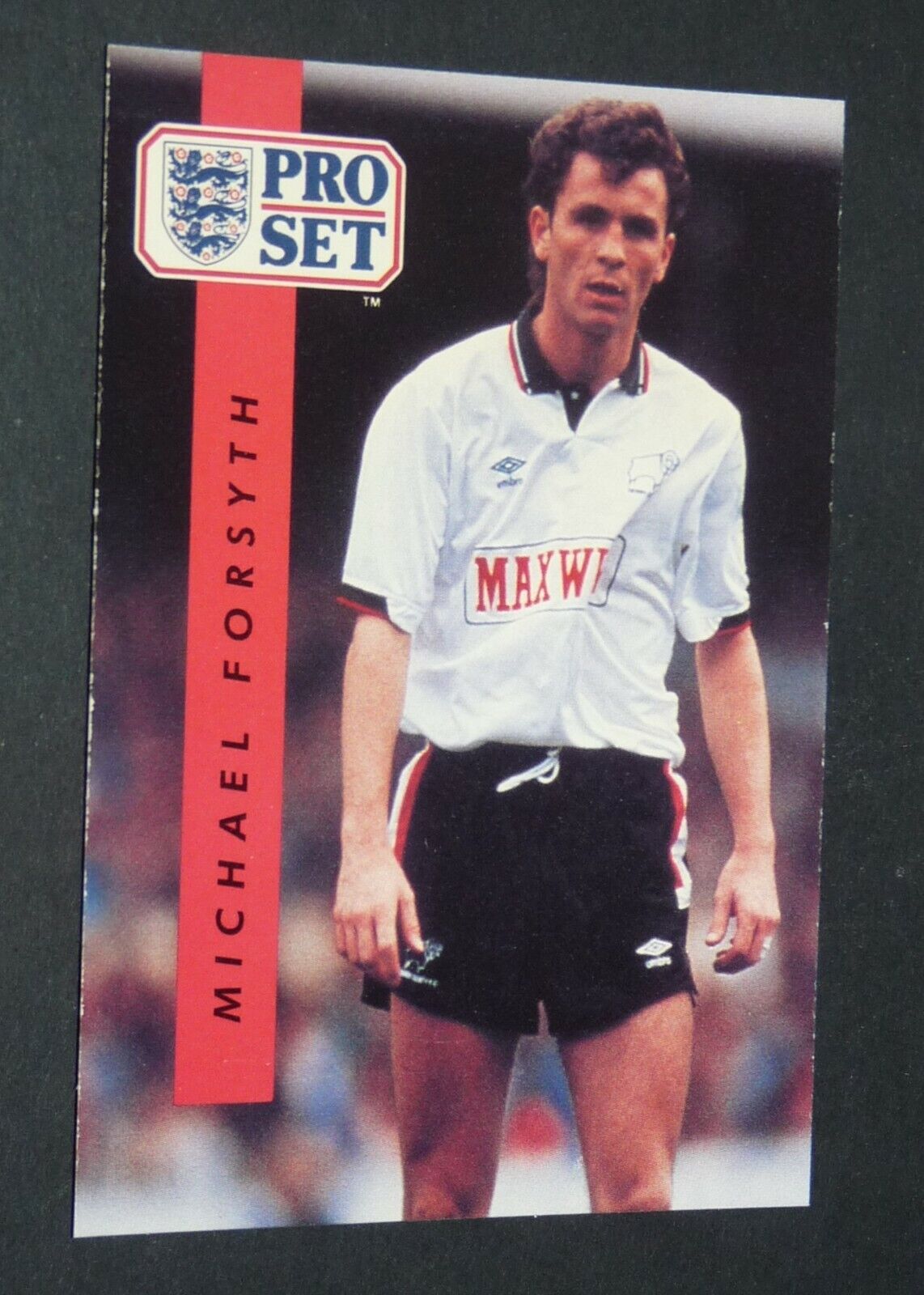 #67 MICHAEL FORSYTH DERBY COUNTY RAMS FOOTBALL CARD PRO SET 1 DIVISION 1990-1991