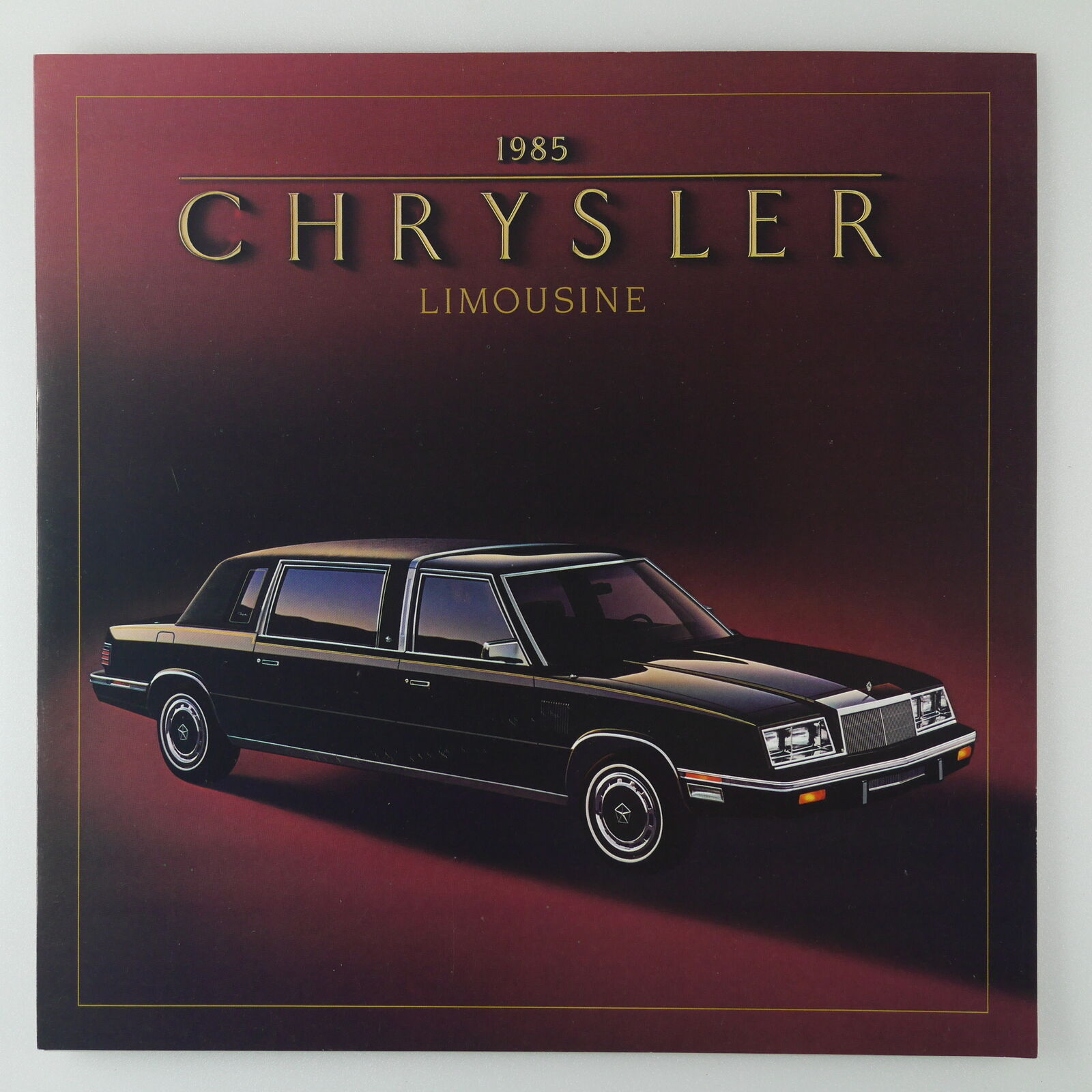 1985 Chrysler Limousine Dealer Sales Catalog NOS Vintage Brochure Ad