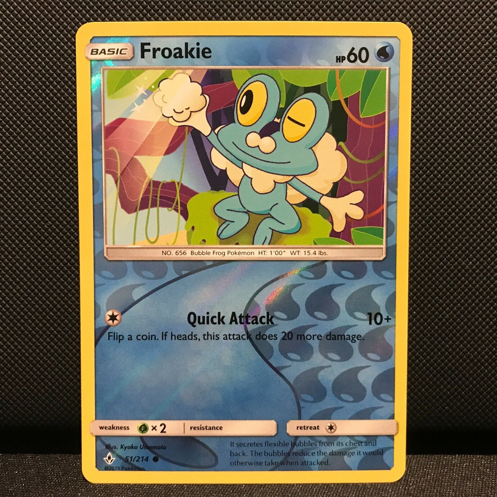 Froakie Reverse Holo 51/214 - Unbroken Bonds Pokemon Card - NM/Mint