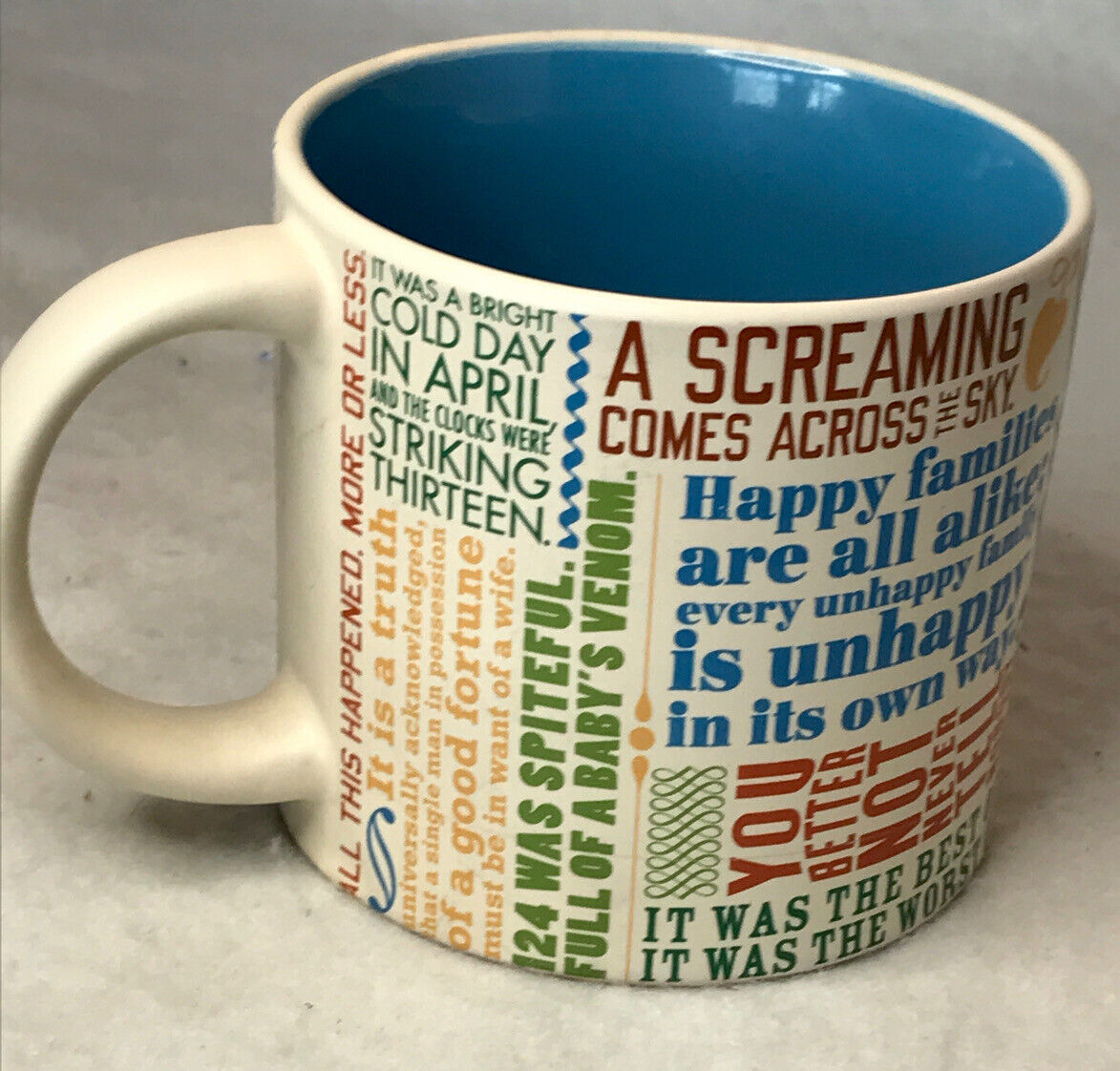The Unemployed Philosophers Guil Great Literary Openings Mug