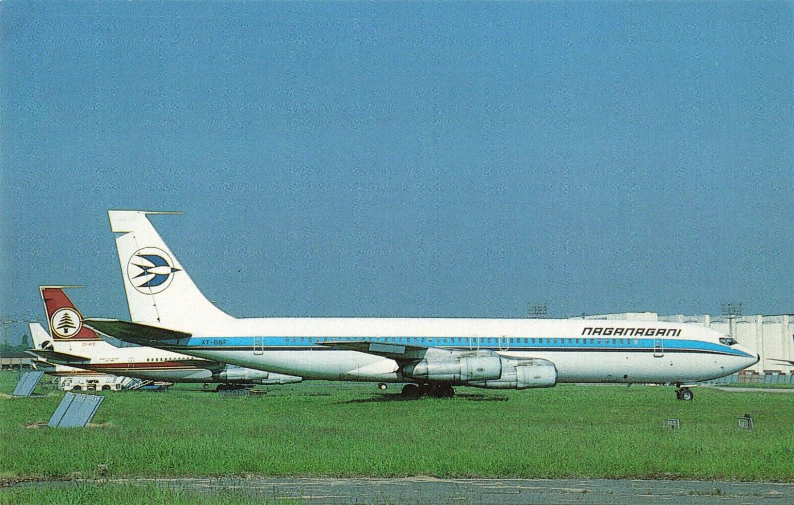 Postcard Naganagani Compagnie Nationale Boeing 707-328C XT-BBF MSN 19521