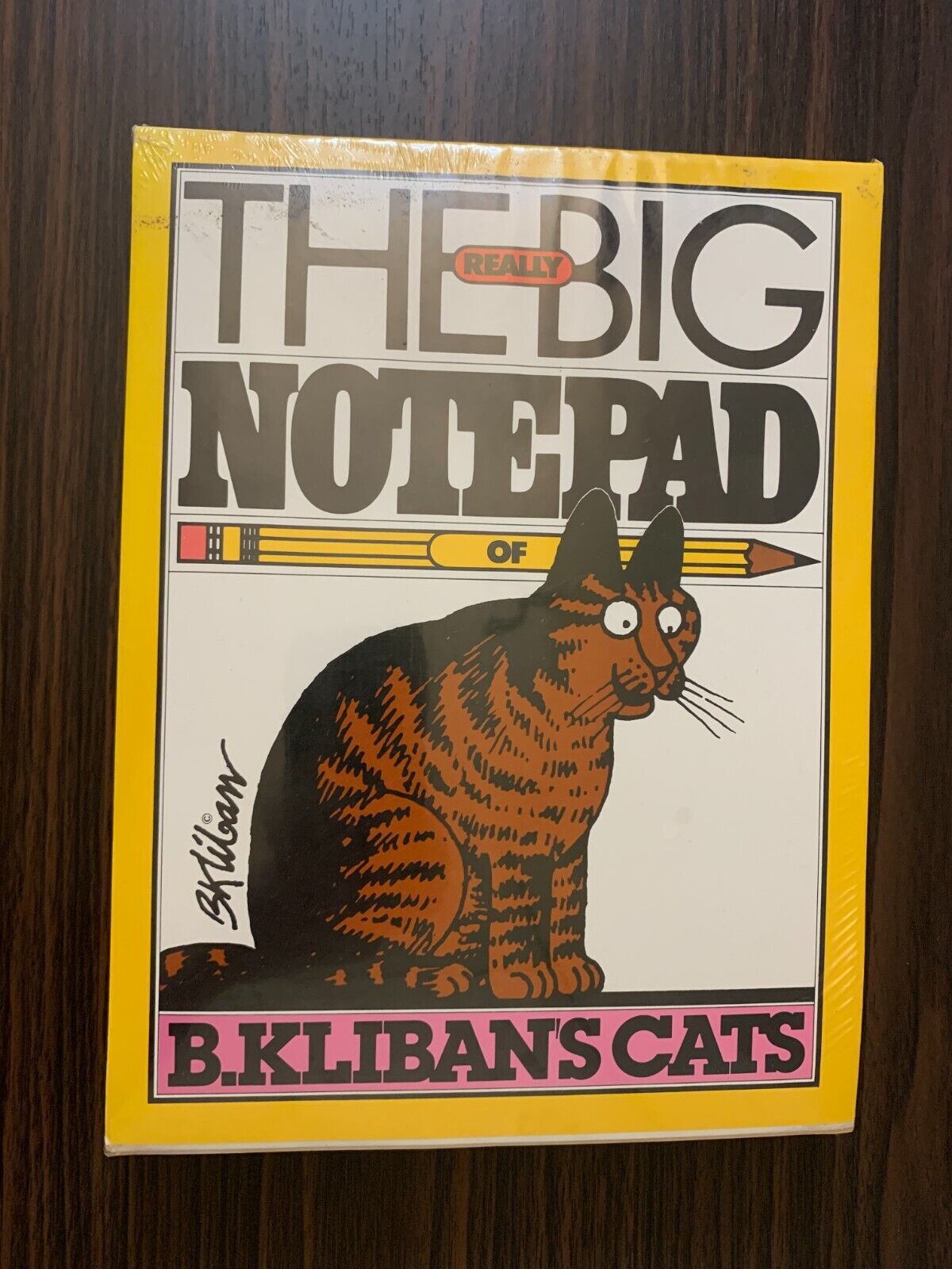 Rare Sealed Vintage The Really Big Notepad Of B. Kliban Cats 256 Sheets Workman