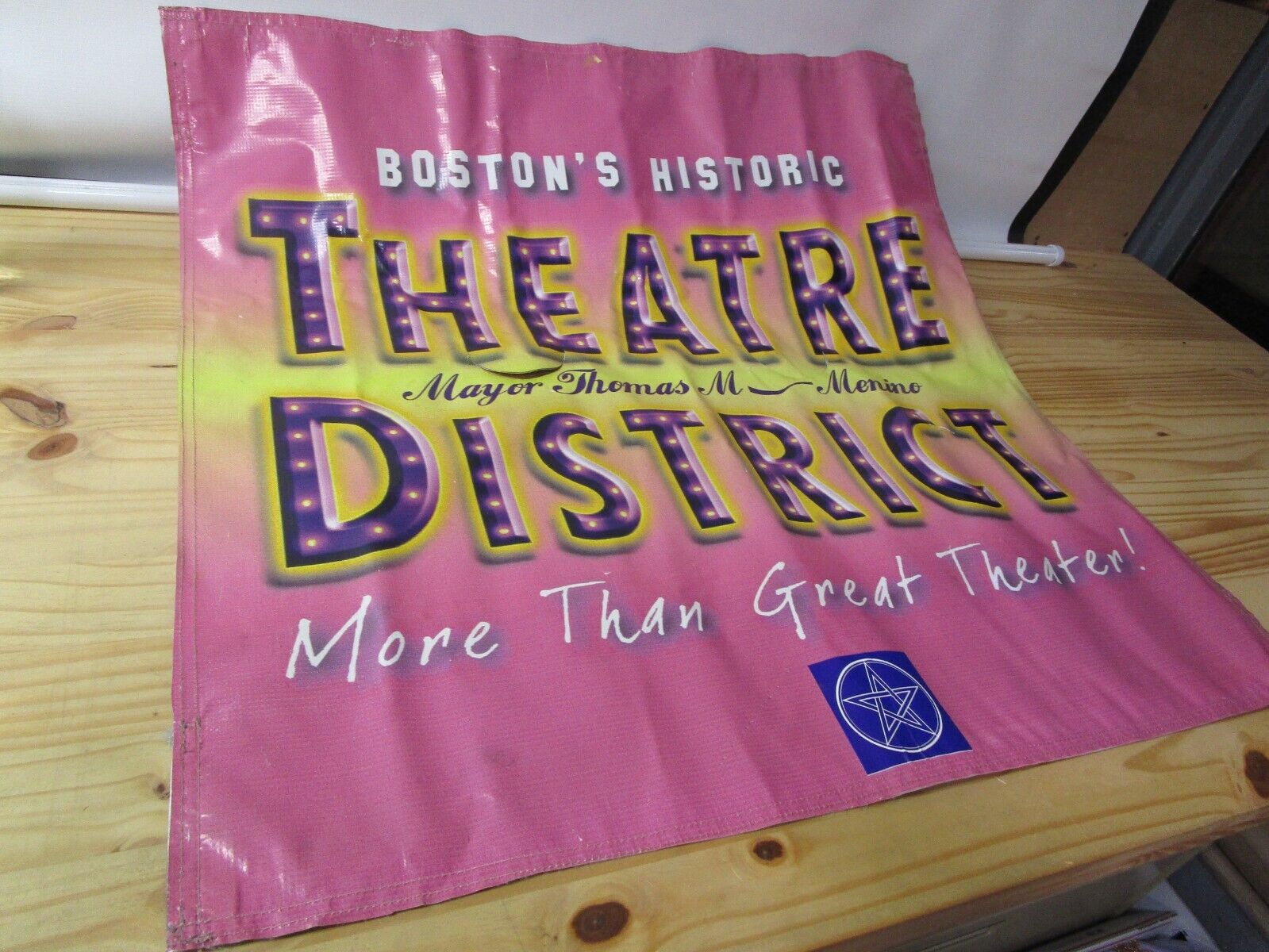 Historic Boston Theatre District Sign Banner MA Massachusetts