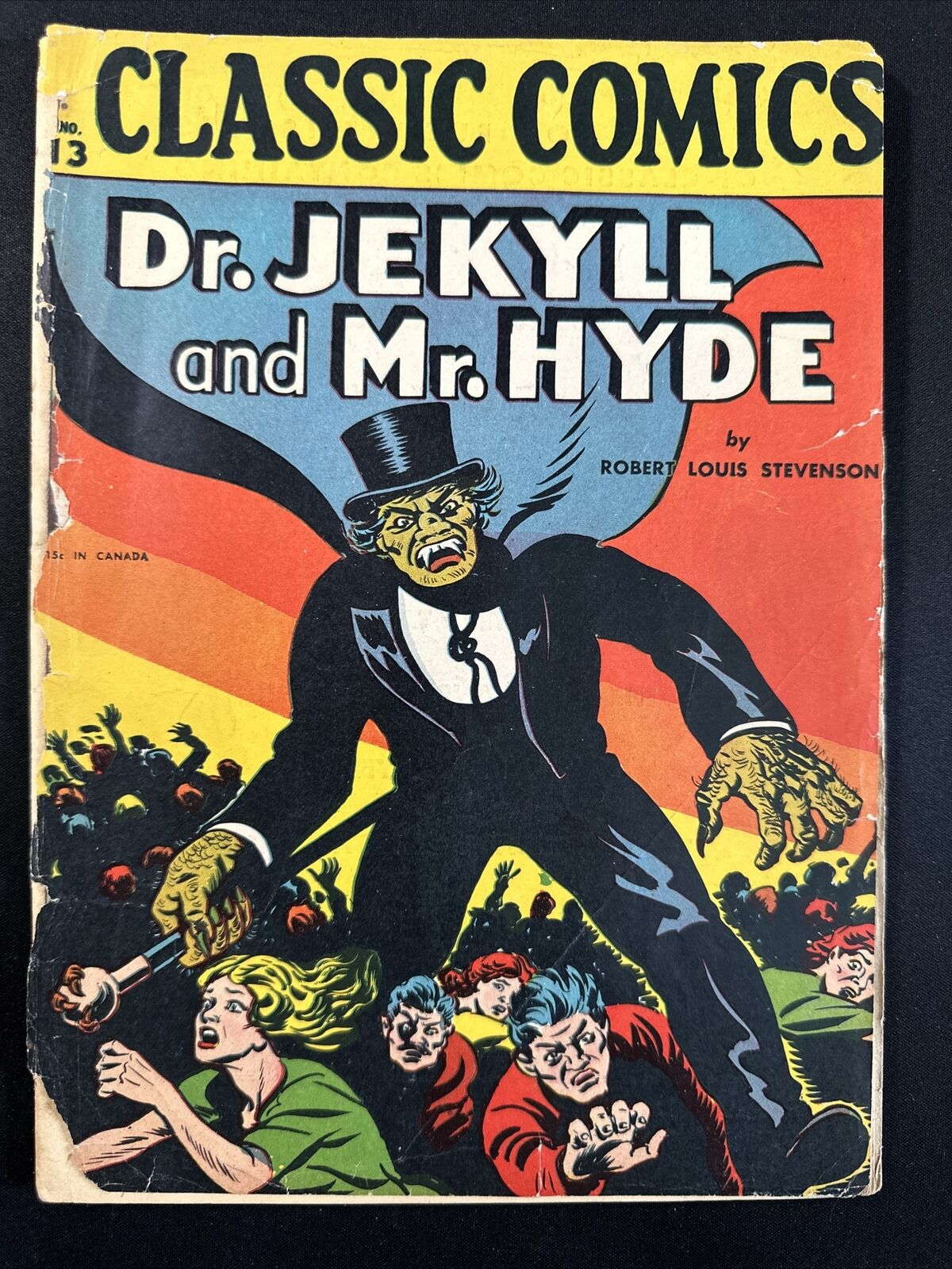 Dr Jekyll and Mr Hyde #13 Classic Comics HRN 15 Golden Age 2nd Edition Fair