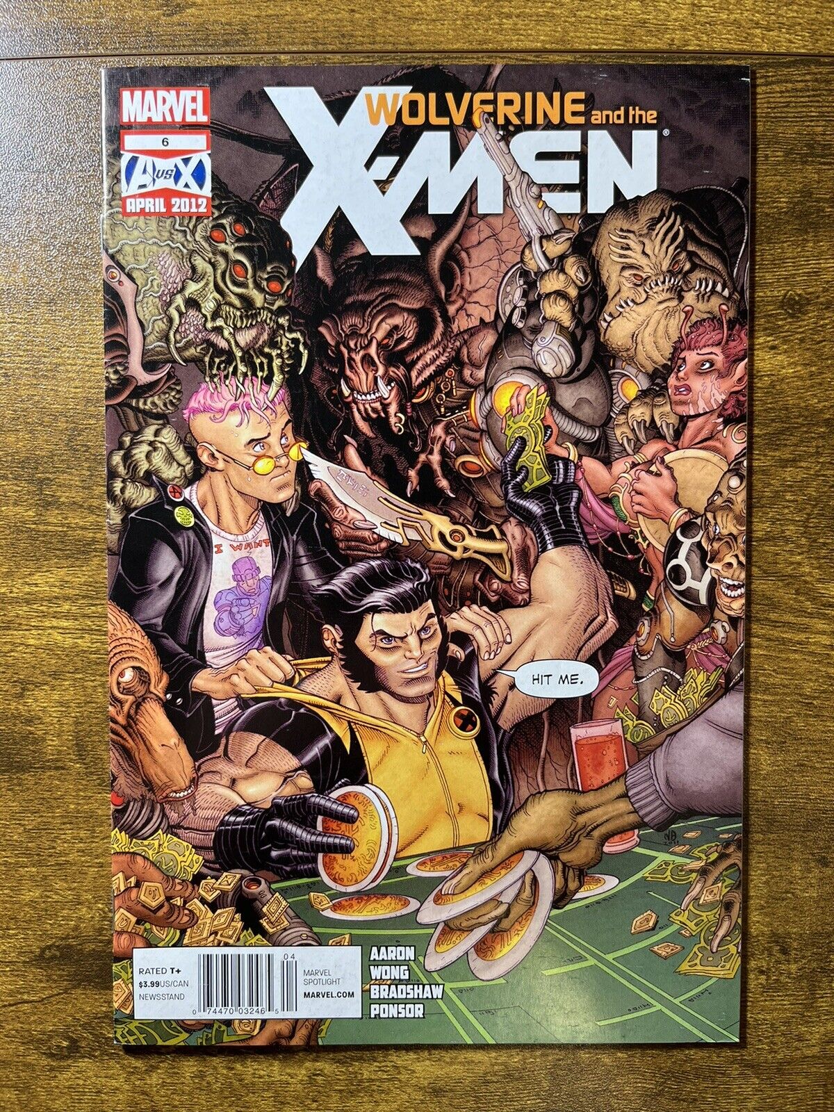WOLVERINE AND THE X-MEN 6 EXTREMELY RARE 1:100 NEWSSTAND VARIANT MARVEL 2012