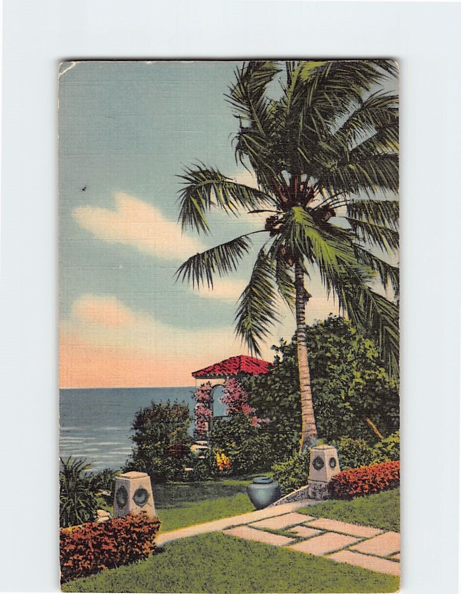 Postcard Waterfront Estate Florida USA