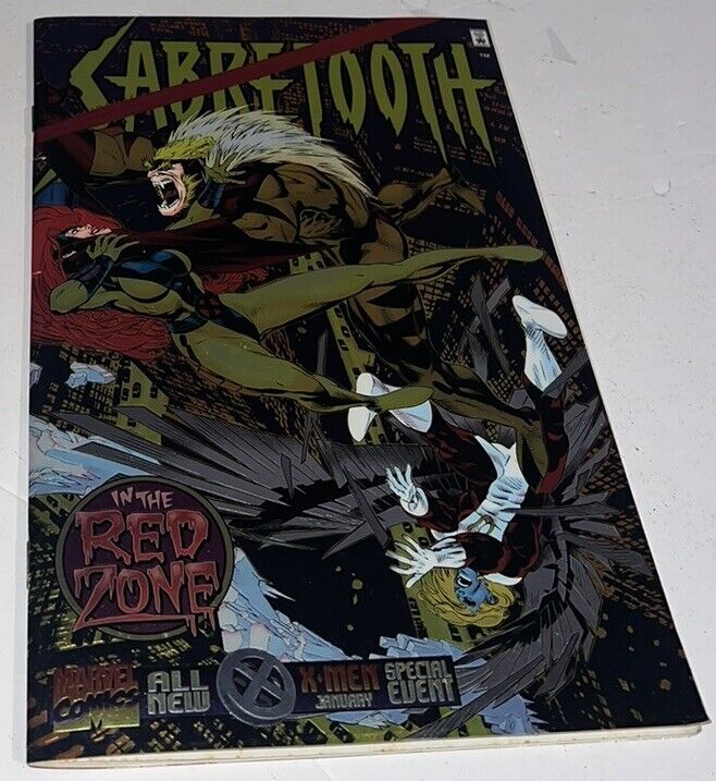 Sabretooth #1 In the Red Zone Marvel Comics 1995 Chromium Cover