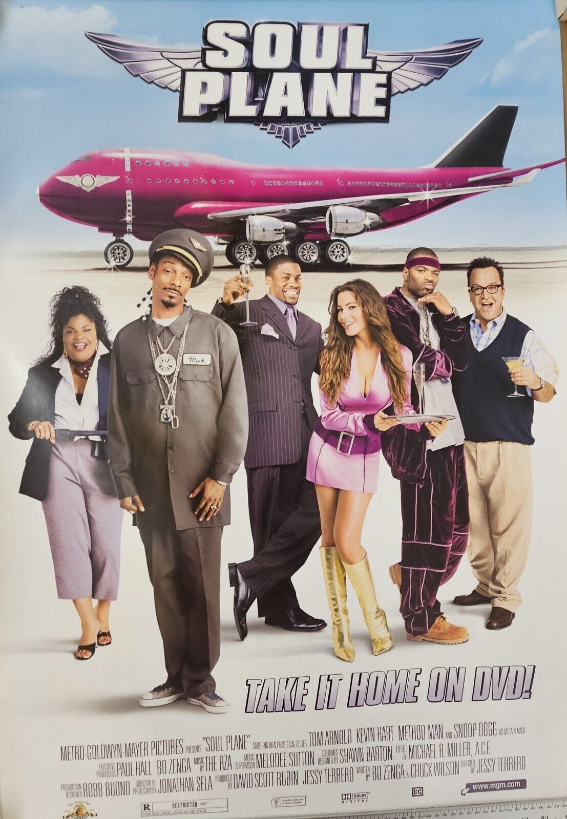 Double sided Features a star studded cast SOUL PLANE 27 x40   DVD movie poster
