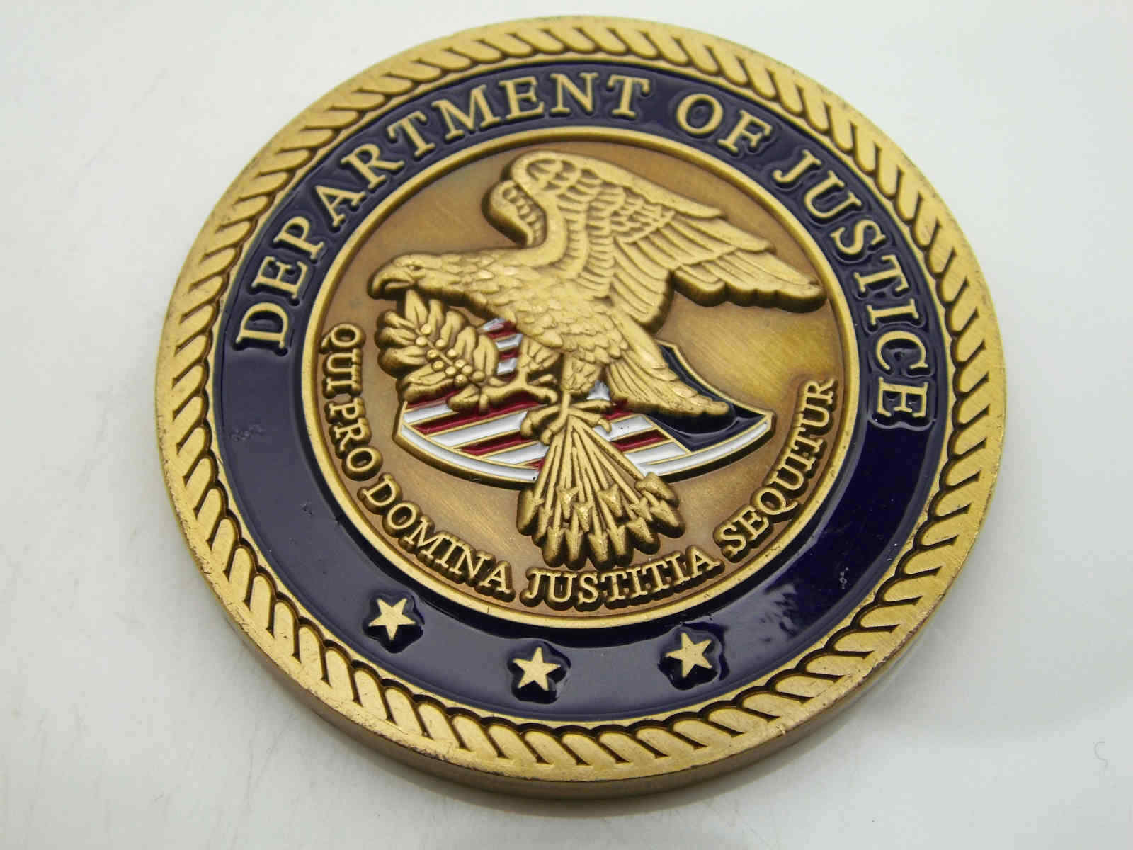 U.S. DEPARTMENT OF JUSTICE ECS ENVIRONMENTAL CRIMES SECTION CHALLENGE COIN