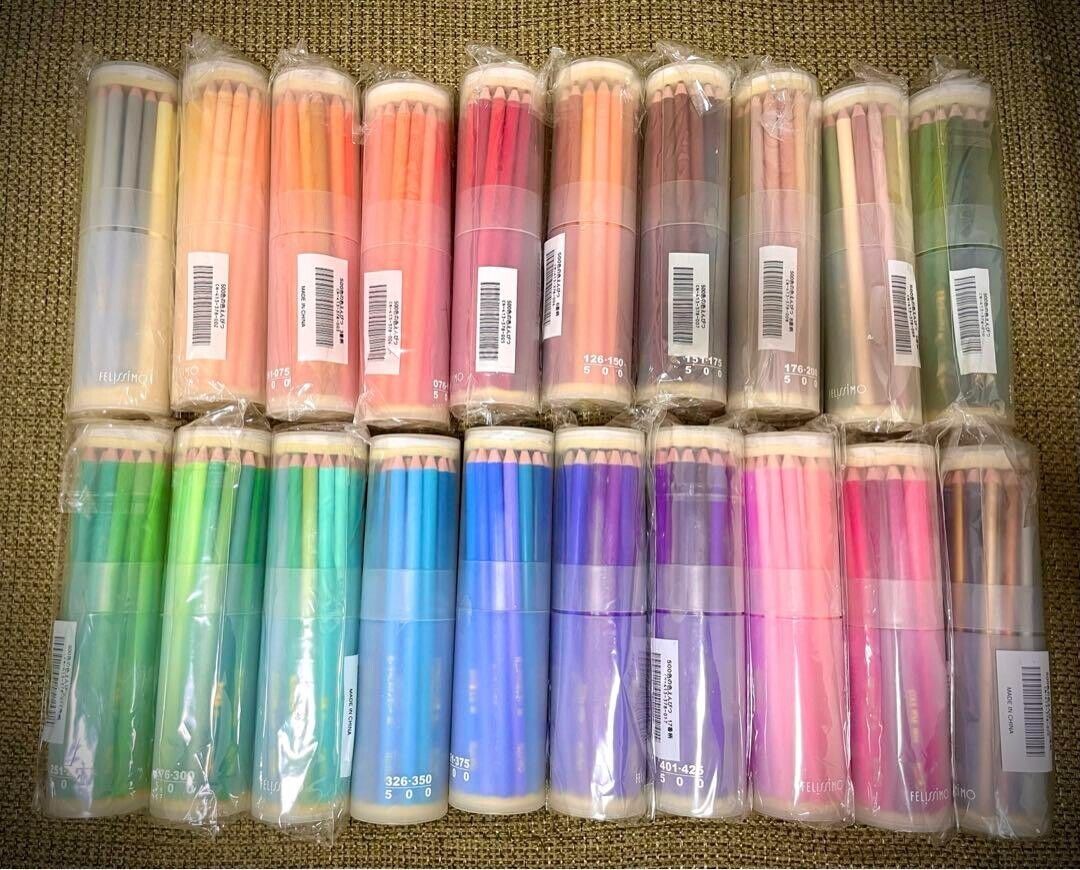 500 Colored Pencil Felissimo Full Set Excellent Unused New