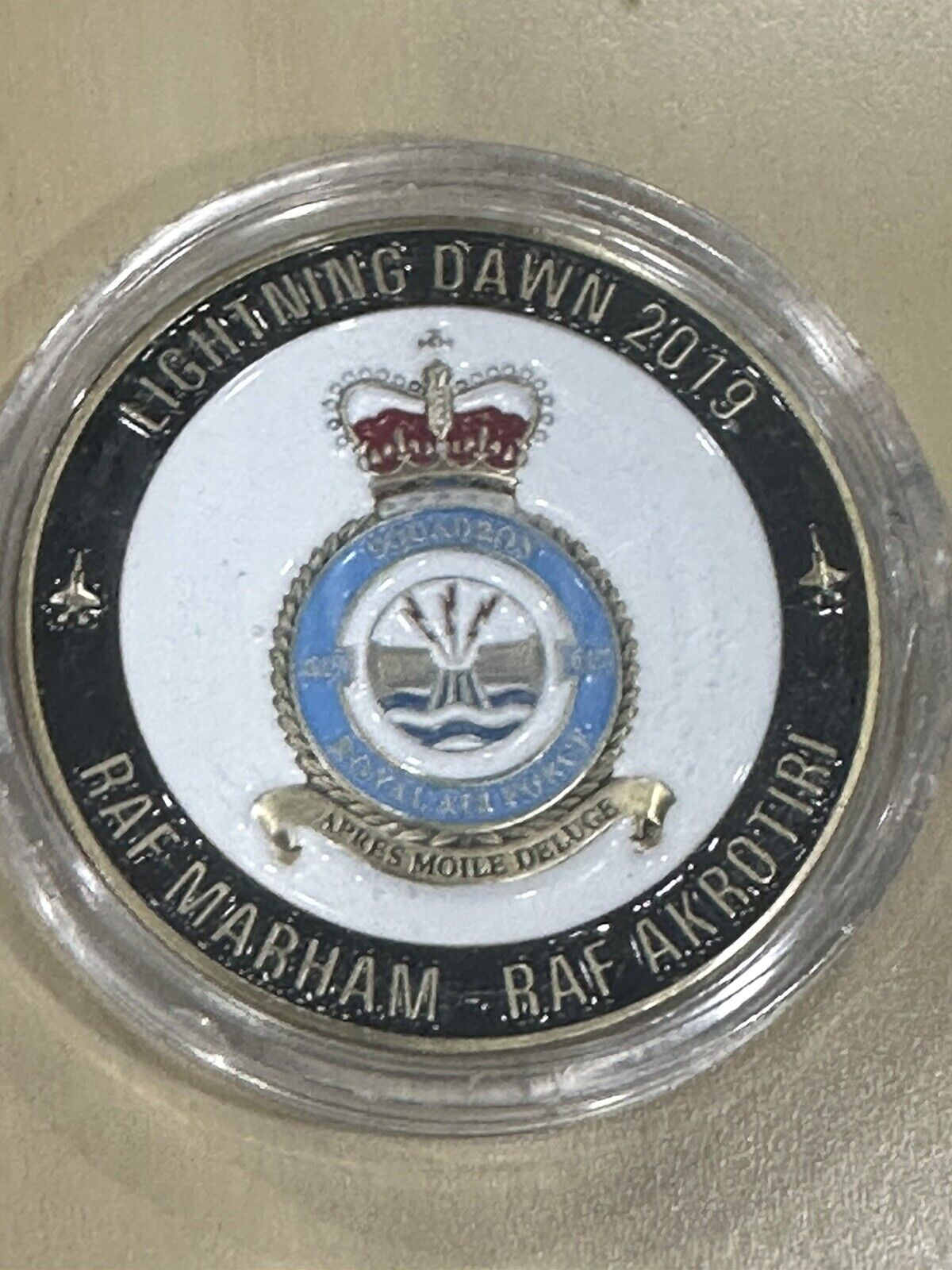 RAF F-35 Coin.  Lighting Dawn, 1st F-35 Oversea Deployment 2019 Coin