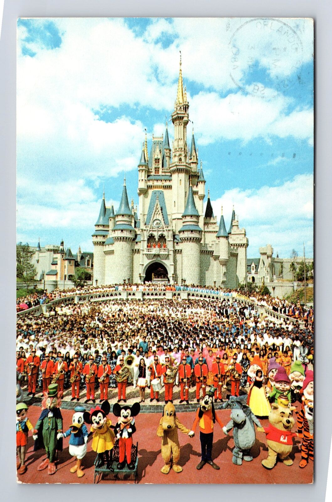 Orlando FL-Florida, Walt Disney World, Cinderella Castle, Vintage c1984 Postcard