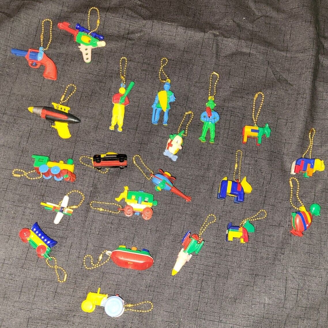 Vintage Plastic Keychain Puzzle Toys Collection LOT of 22 1950s-60’s Era