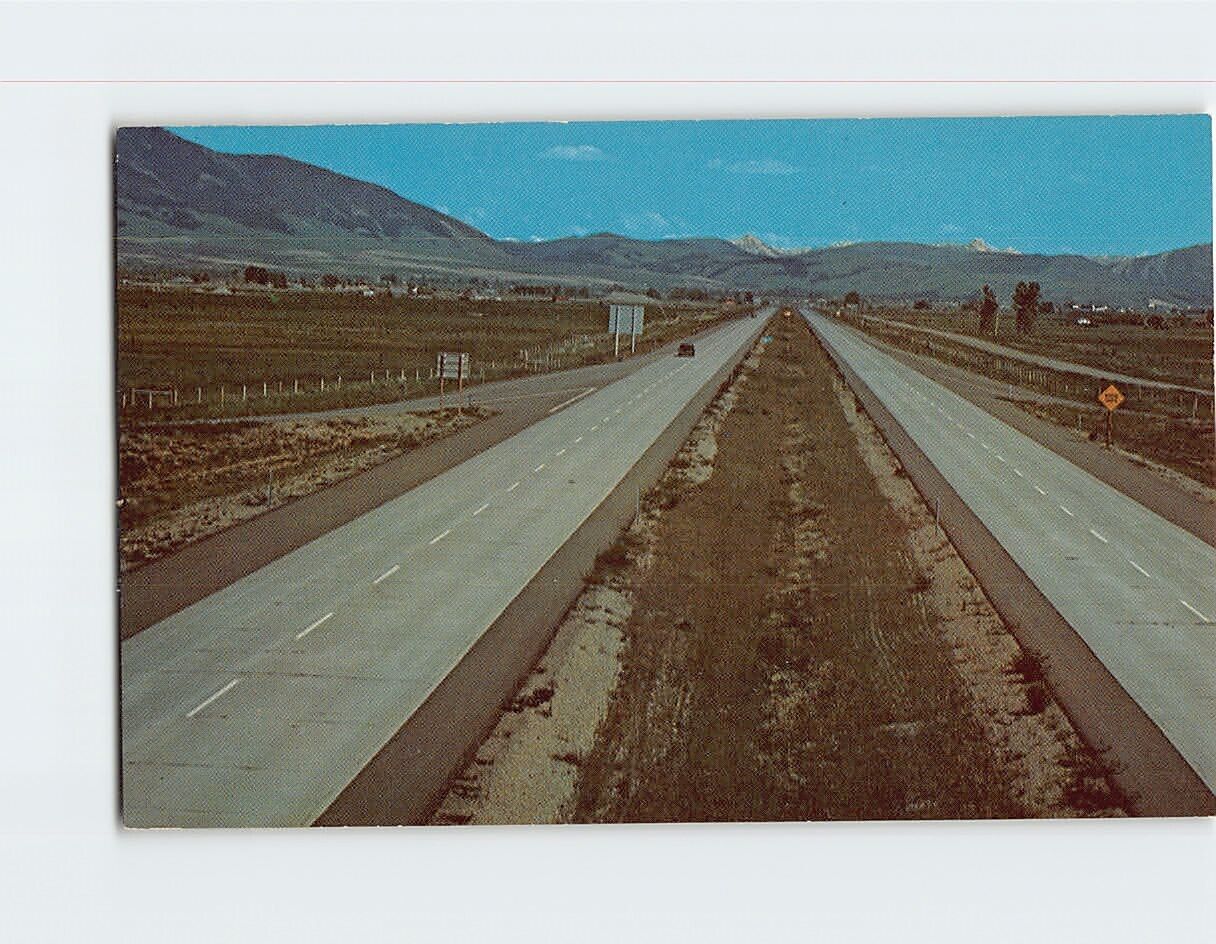 Postcard Interstate 90 Gallatin Valley Montana USA
