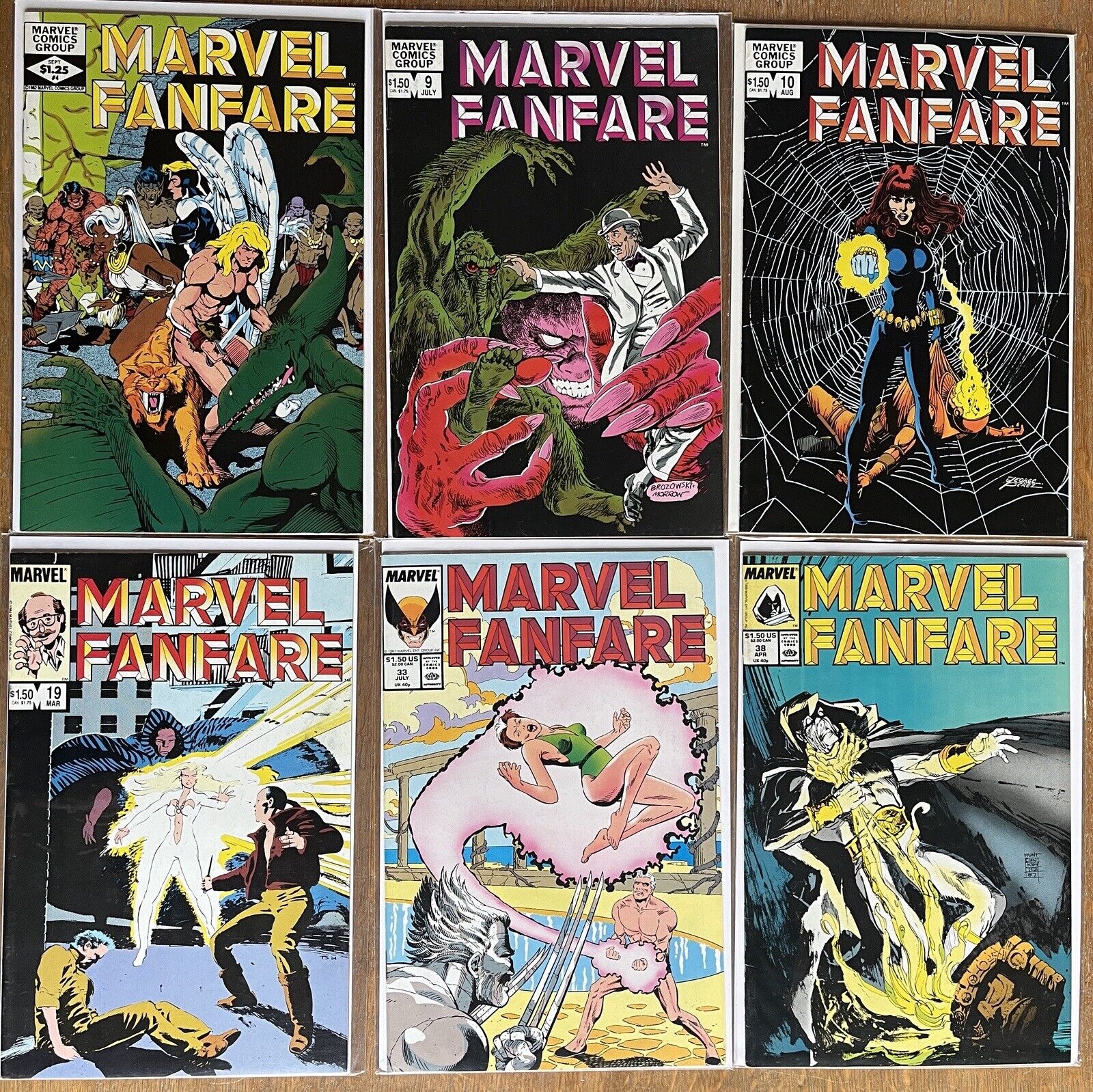Marvel Fanfare - Lot of 6 Marvel comics - High Grade