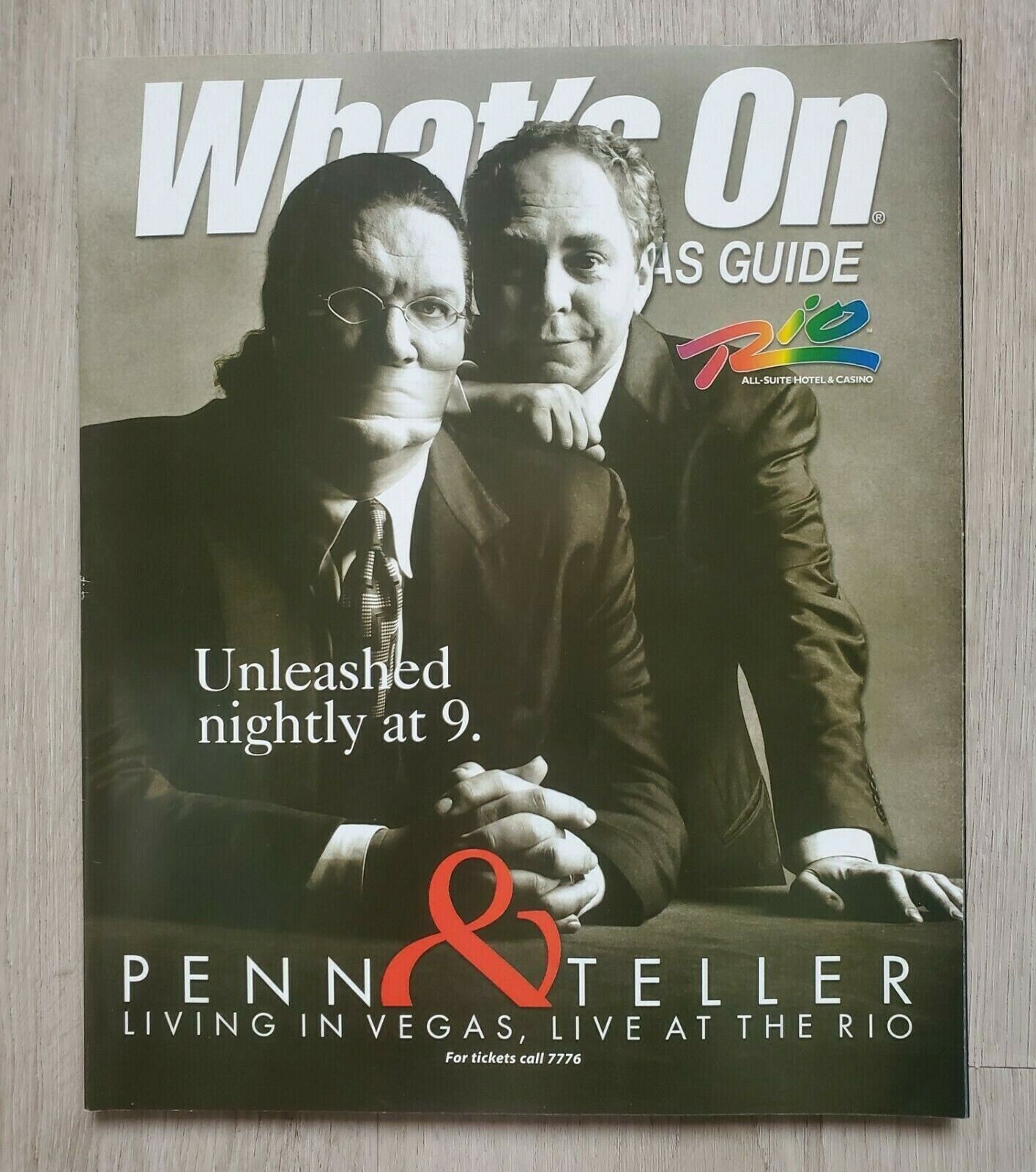 What\'s On Magazine 2004 featuring Penn & Teller at the Rio