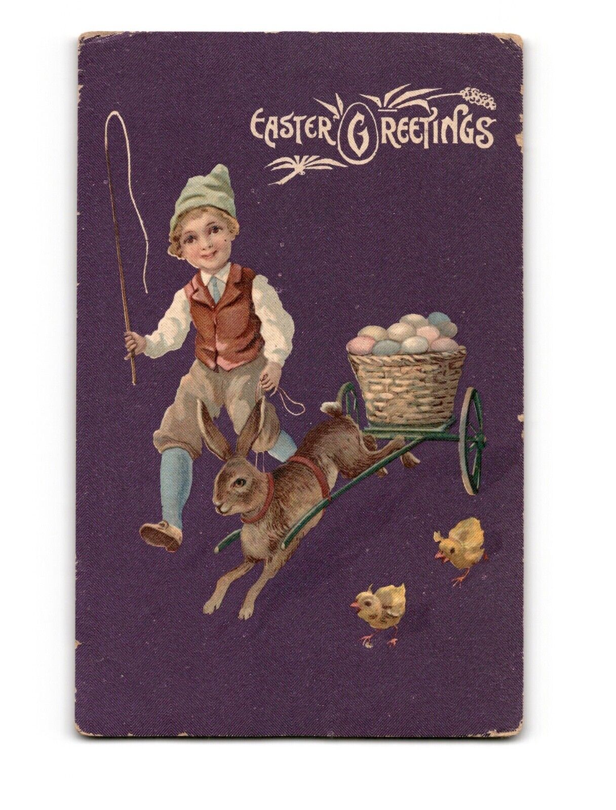 Easter Greetings Vintage Postcard Standard 1900-1940