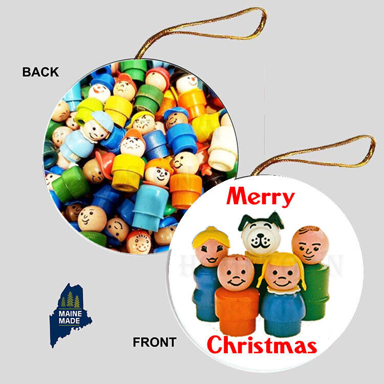 FISHER PRICE LITTLE PEOPLE Christmas Ornament - Collectible Vintage Mattel Toy