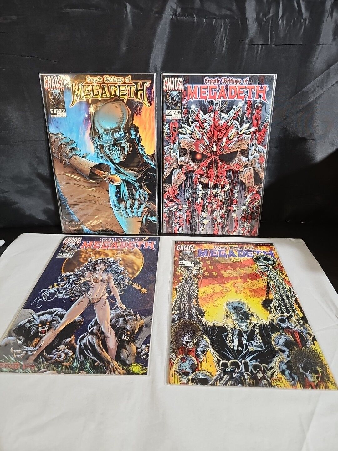 Cryptic Writings of Megadeth #1-4 Chaos Comics Full Run