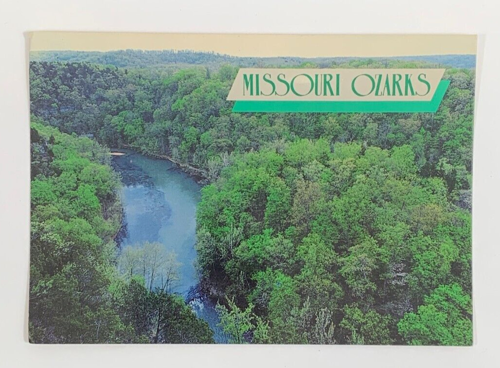 Aerial View of Missouri Ozarks Postcard 1990 Unposted