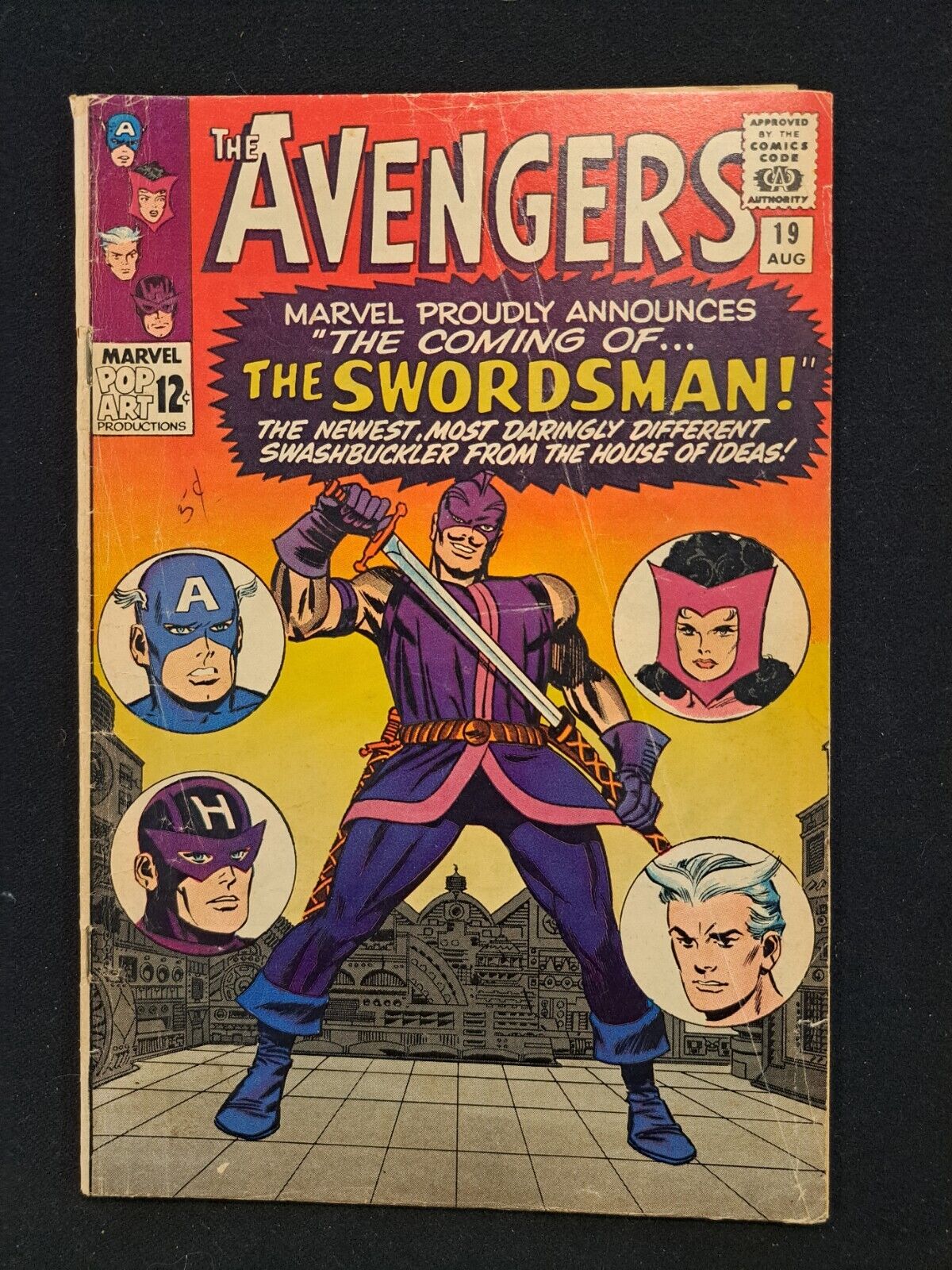 Avengers 19 Marvel Comics 1965 1st Appearance The Swordsman