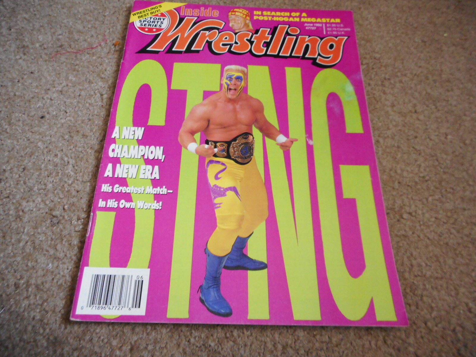 JUNE 1992 INSIDE WRESTLING magazine STING