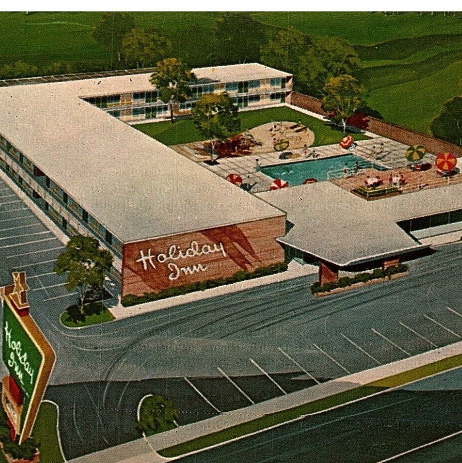 Postcard Holiday Inn Vintage Motel College Park Maryland US1  Curteich #2
