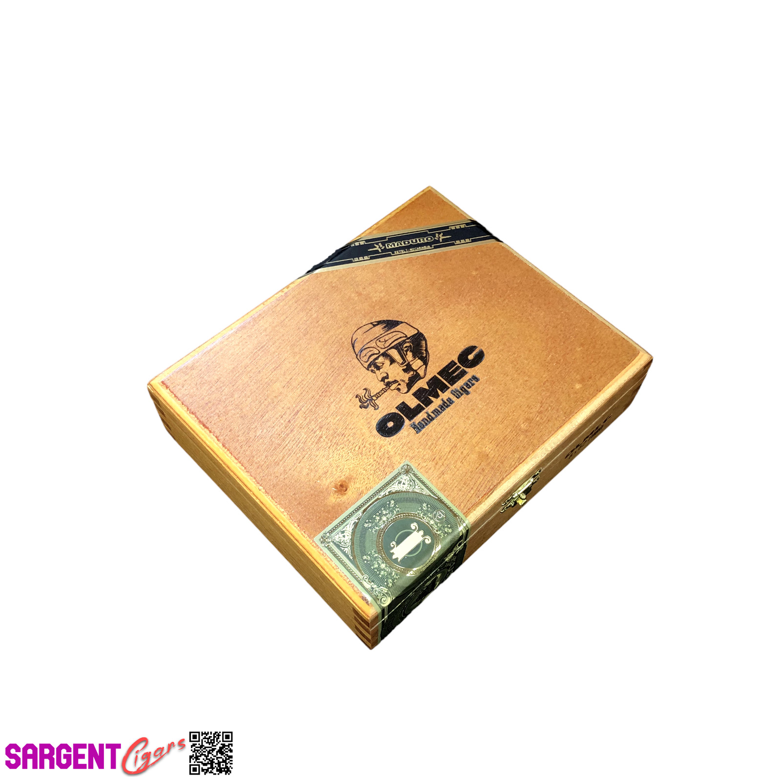 Olmec Toro Empty Wooden Cigar Box 7x6x2