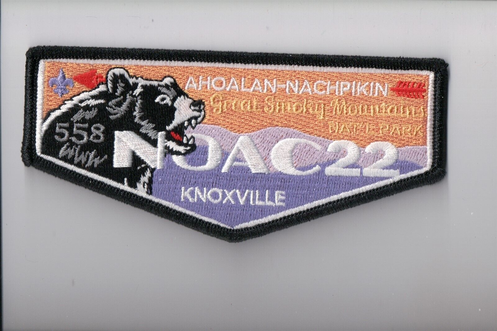 Lodge 558 Ahoalan Nachpikin 2022 NOAC OA flap (A)