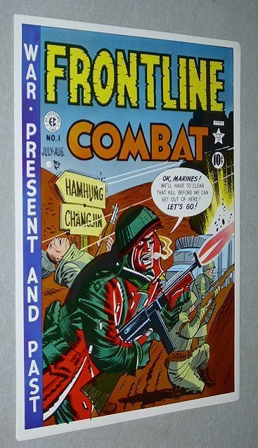 Original 1970\'s EC Comics Frontline Combat 1 US Army comic book cover art poster