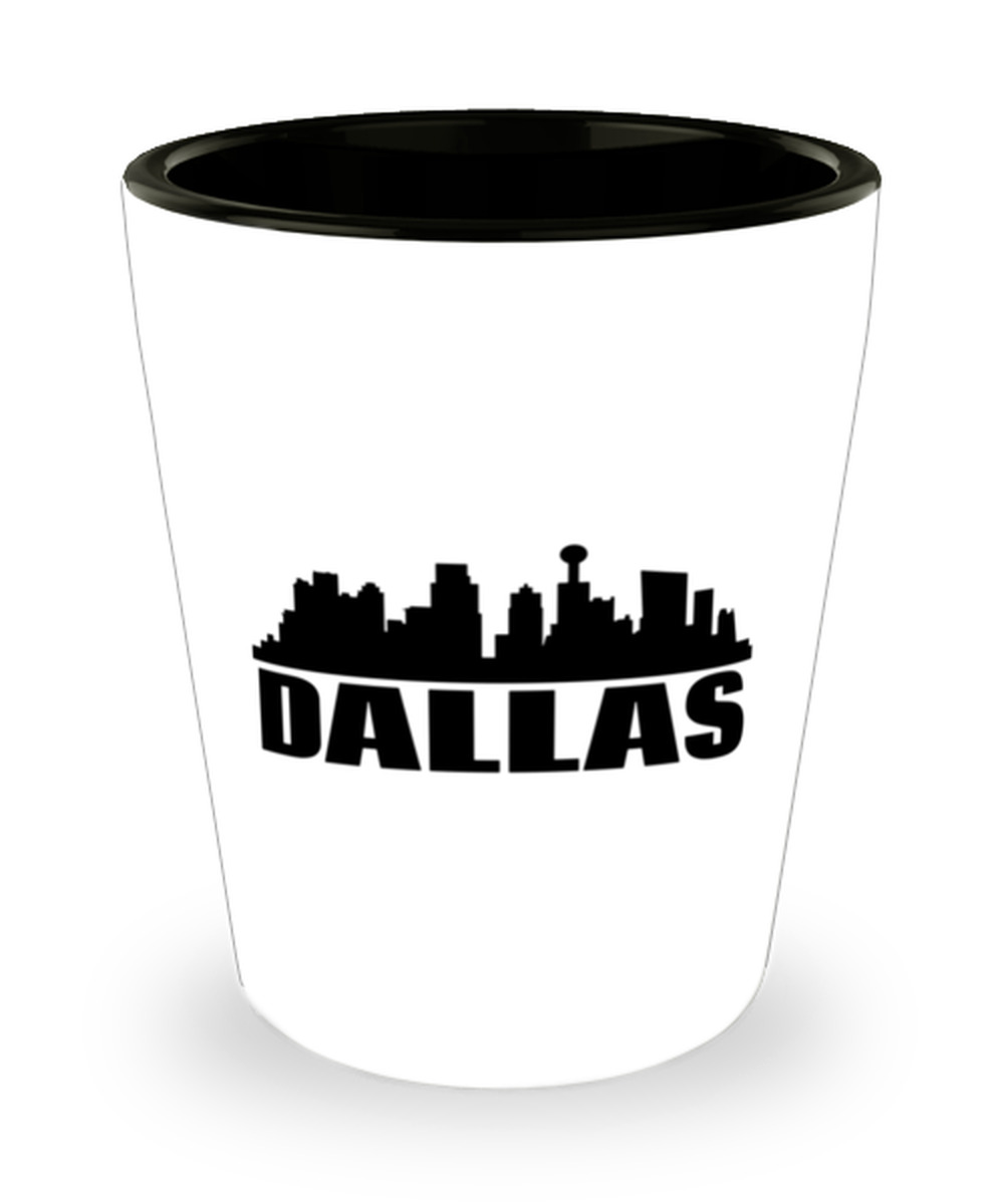 Shot Glass Skyline DALLAS, Shot Glass Gift, Dallas TX, Shot Glass, Souvenir Gift