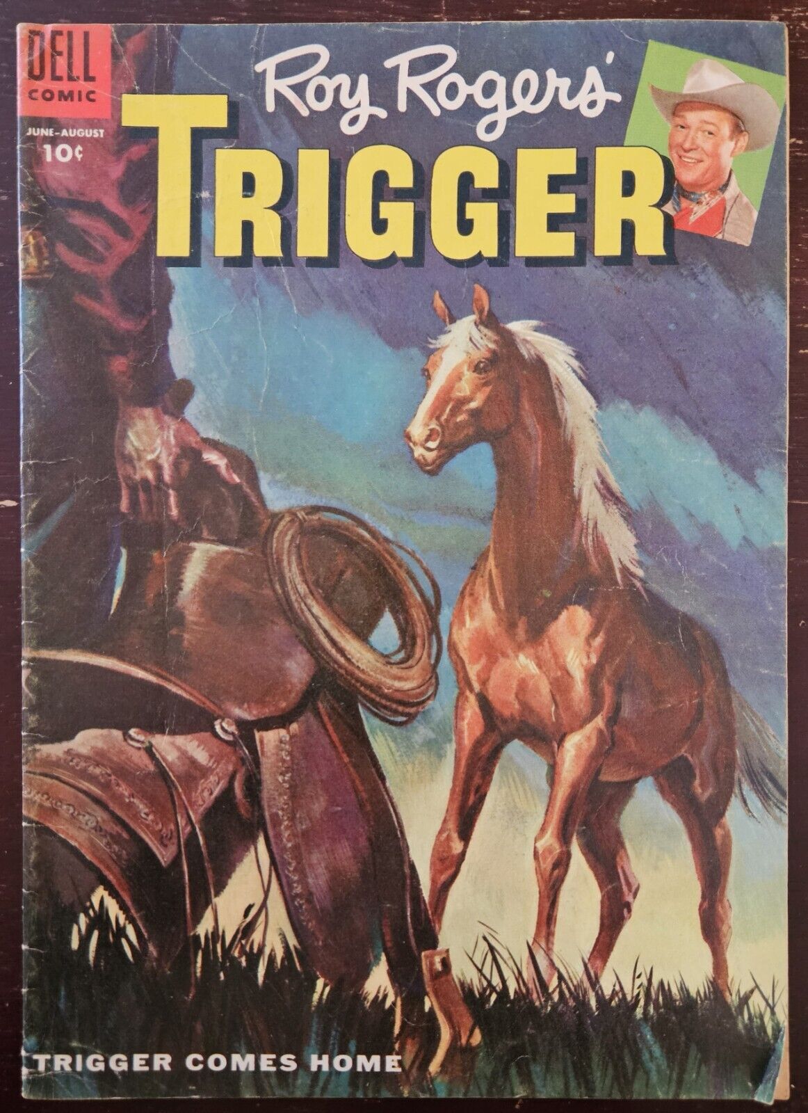 Dell Comic Roy Rogers\' Trigger 1955 #17  Trigger Comes Home Golden Age VG