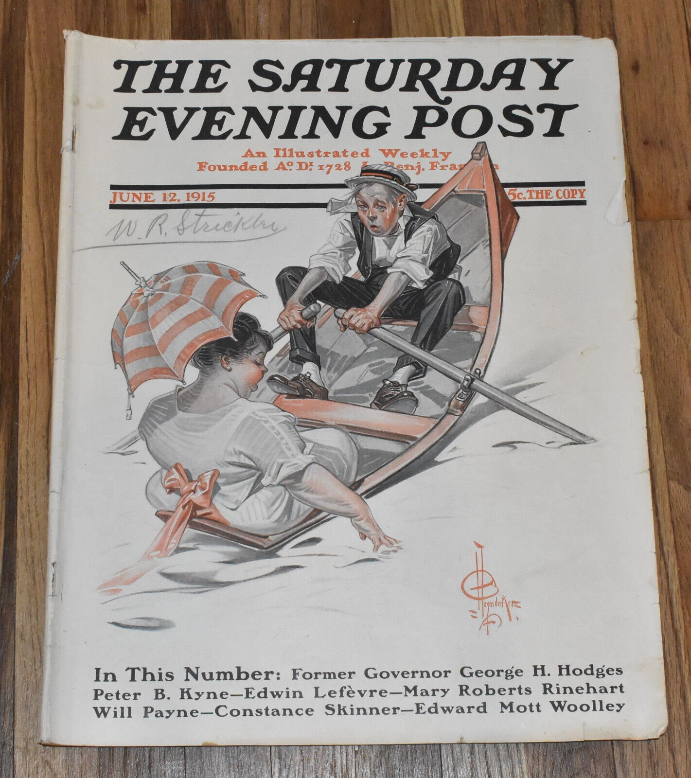 Vintage June 12 1915 Saturday Evening Post Complete Issue