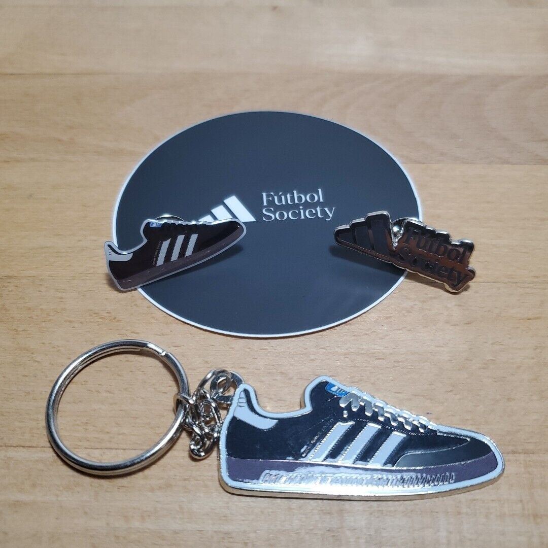 Adidas Sneakers Futbol Society Sticker Pins Keychain Lot Samba Classic Shoes New