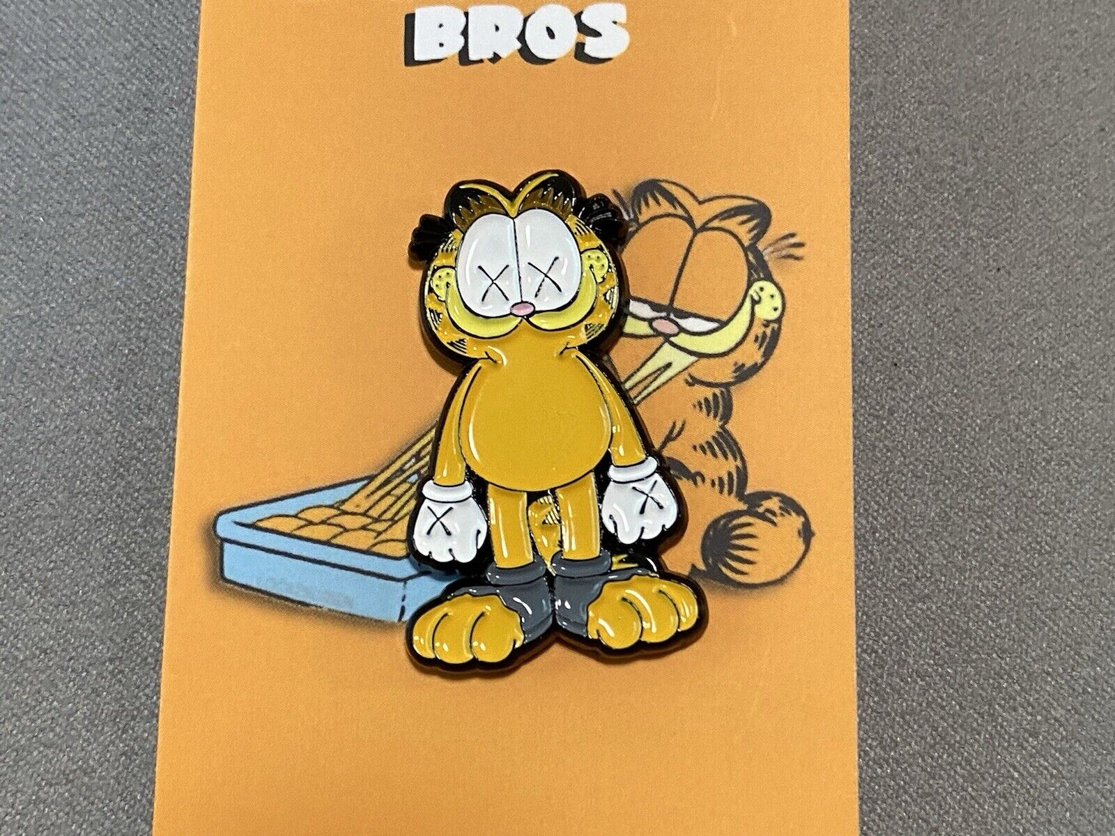 Bodega Bros Garfield KAWS Character  Hat Pin Limited Edition