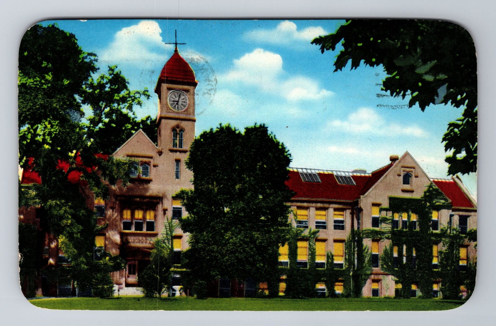 Peoria IL-Illinois, Bradley Horology School, c1955 Antique Vintage Postcard