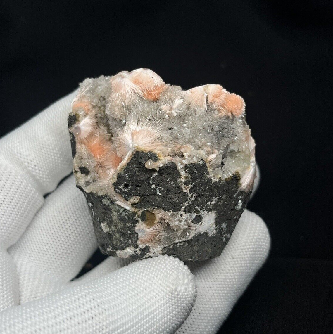 Beautifull Orange Thomsonite , Rare Find From India - Rare Mineral Specimen..