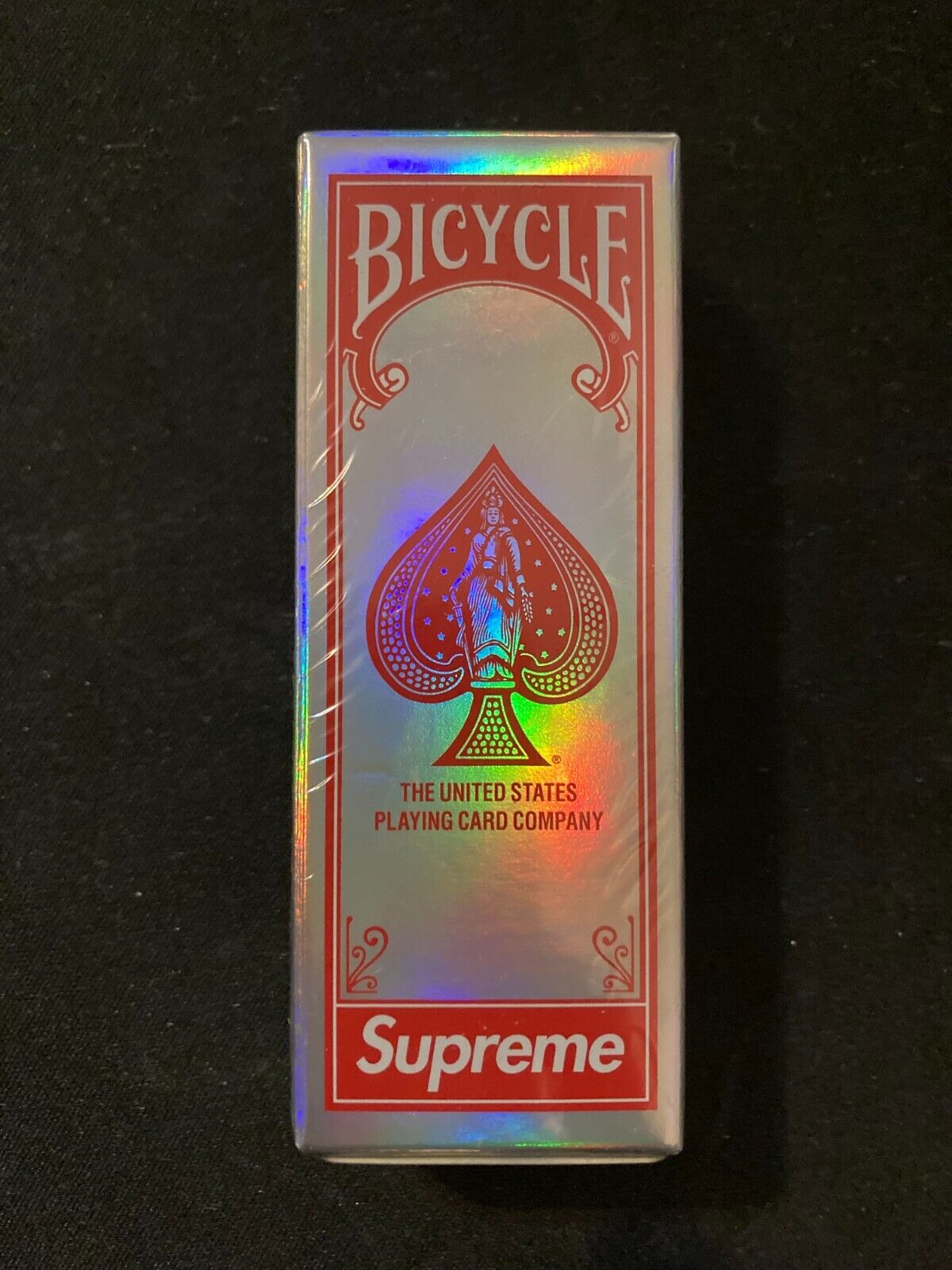 Supreme Bicycle Holographic Slice Playing Cards FW23 